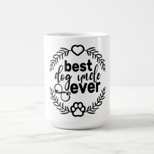 Caneca De Café Melhor Presente Legal no Dia do Tio Cachorro Nunca