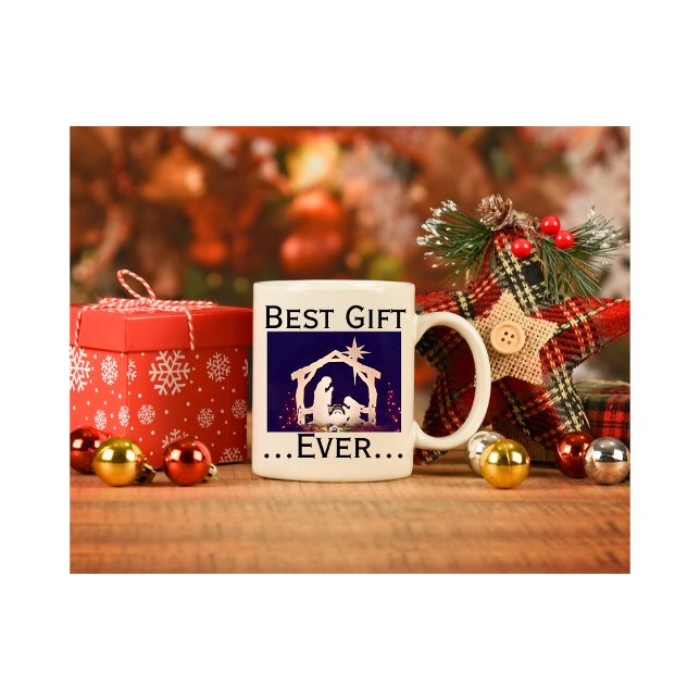 Caneca De Café Melhor presente personalizado de Natal (Best Gift Ever Christmas Mug for Church and Home)