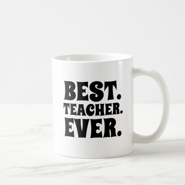 CANECA DE CAFÉ MELHOR PROFESSOR ALGUMA VEZ CAFÉ MUG (Direita)