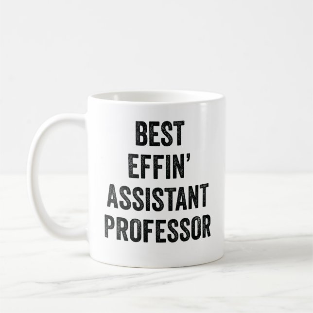 Caneca De Café Melhor Professor Assistente de Effin (Esquerda)