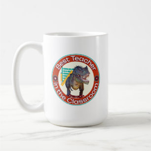 Caneca De Café Melhor Professor de Dinossauro Engraçado na Sala d