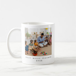 Caneca De Café Melhor Professor de Música de Todos Foto Personali