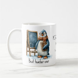 Caneca De Café Melhor Professor de Todos os Tempos Design de Ping