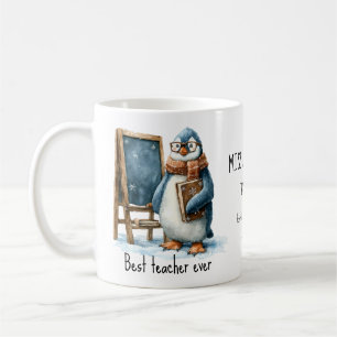 Caneca De Café Melhor Professor de Todos os Tempos Design de Ping