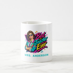 Caneca De Café Melhor Professor de Todos os Tempos! Personalizado
