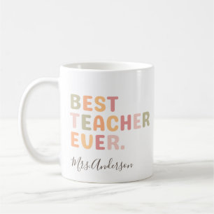 Caneca De Café Melhor Professor de Todos os Tempos Presente de Ag