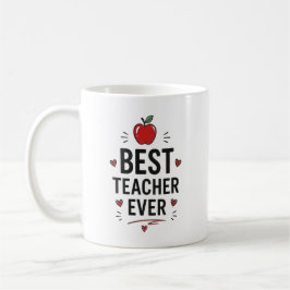 Caneca De Café Melhor Professor de Todos Personalizado