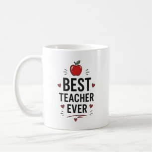 Caneca De Café Melhor Professor de Todos Personalizado