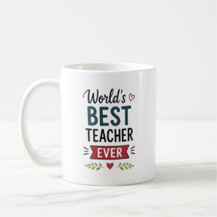 Caneca De Café Melhor Professor do Mundo Personalizado