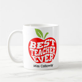 Caneca De Café Melhor Professor Personalizado de Todos os Tempos