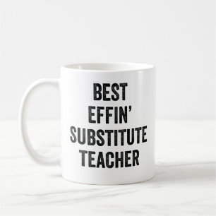 Caneca De Café Melhor Professor Substituto da Vida