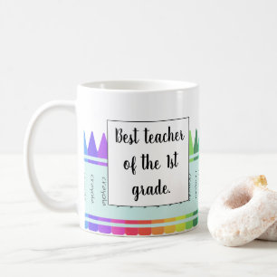 Caneca De Café Melhor Professora 1rua Mug