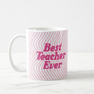 Caneca De Café Melhor Professora Alguma Vez Rosa Mug