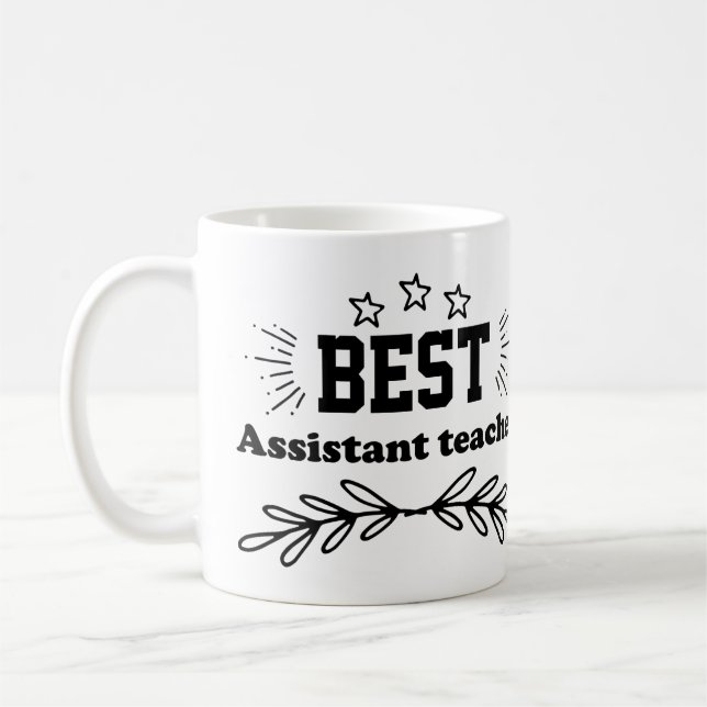 Caneca De Café Melhor Professora Assistente (Esquerda)