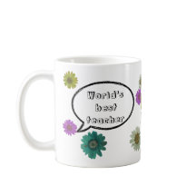 Melhor Professora com Design bobotânico divertido