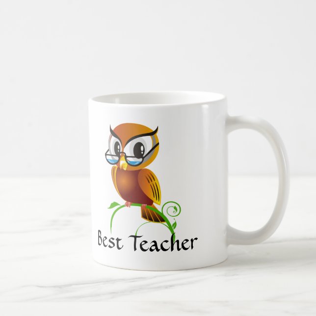 Caneca De Café Melhor Professora da Wise Owl (Direita)