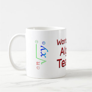 Caneca De Café Melhor Professora de Álgebra do Mundo com Fórmul