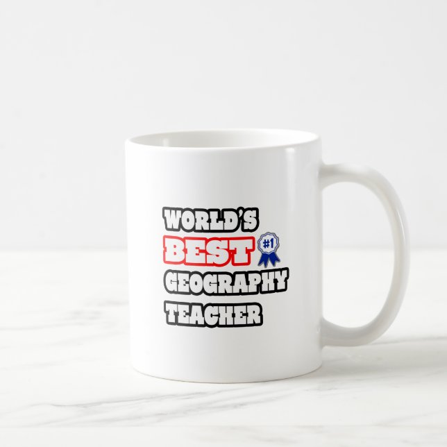 Caneca De Café Melhor Professora de Geografia do Mundo (Direita)