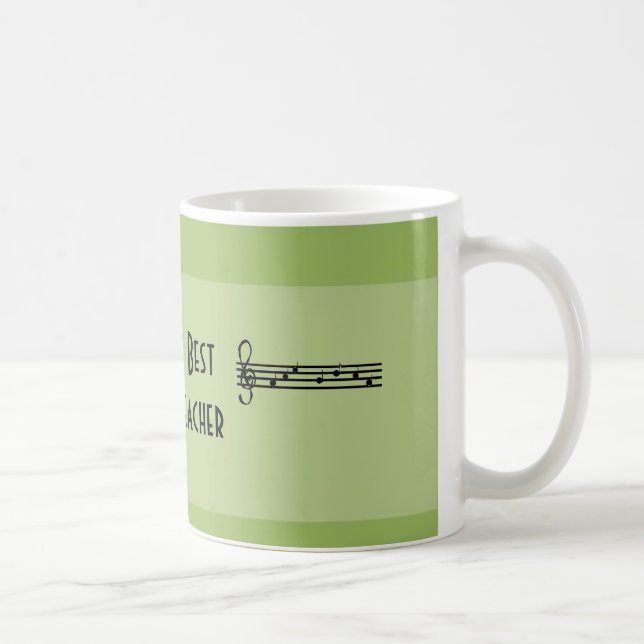 Caneca De Café Melhor Professora de Música do Mundo (Direita)