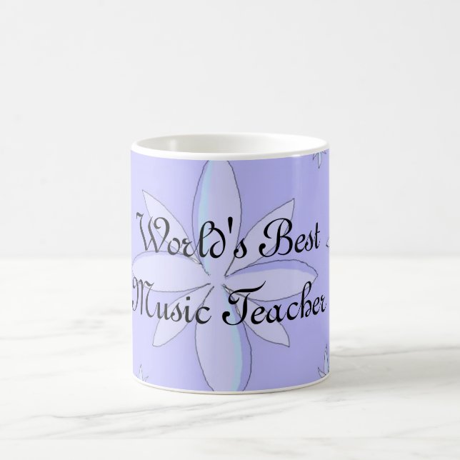 Caneca De Café Melhor Professora de Música do Mundo (Centro)