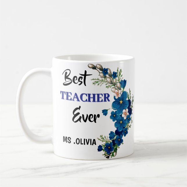 Caneca De Café Melhor Professora de sempre - presente de professo (Esquerda)