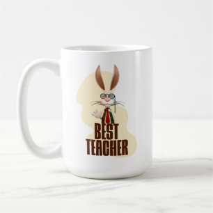 Caneca De Café Melhor Professora do Coelho Engraçado