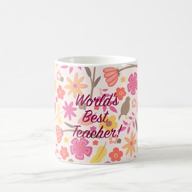 Caneca De Café Melhor Professora do Mundo (Centro)