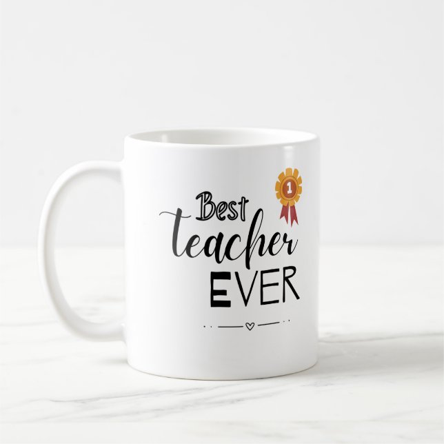 Caneca De Café Melhor Professora Do Mundo (Esquerda)