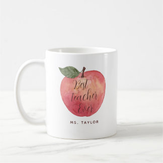 Caneca De Café Melhor Professora Já Vez Aquecedora De Café De Maç