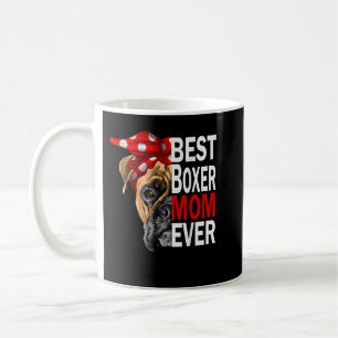 Caneca De Café melhor pugilista mãe de sempre DOG Lover boxer mãe