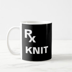 Caneca De Café Melhor Receita - "RX KNIT" - FIO DE CROCHÊ