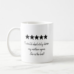 Caneca De Café Melhor Revisão de 5 Estrelas do Amor da Mãe com Fo
