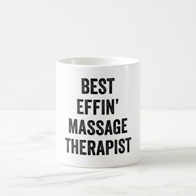 Caneca De Café Melhor Terapia de Massagem do Effin (Centro)