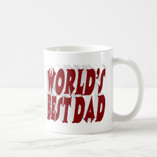 Caneca De Café Melhor texto 3d burgundy de Pai