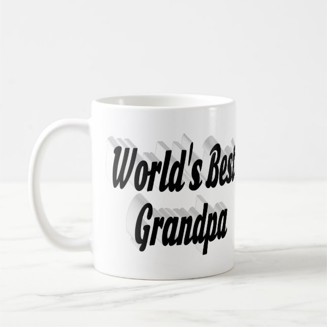 Caneca De Café Melhor texto preto do avô (Esquerda)