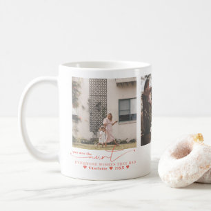 Caneca De Café Melhor Tia Colagem de Três Fotos Escrita à Mão
