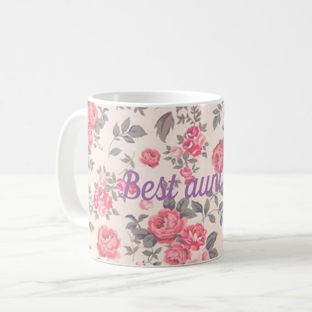 Caneca De Café Melhor tia de sempre (Frente Esquerda)