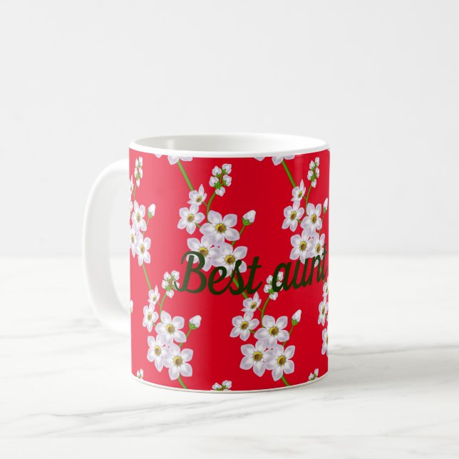 Caneca De Café Melhor tia de sempre (Frente Esquerda)