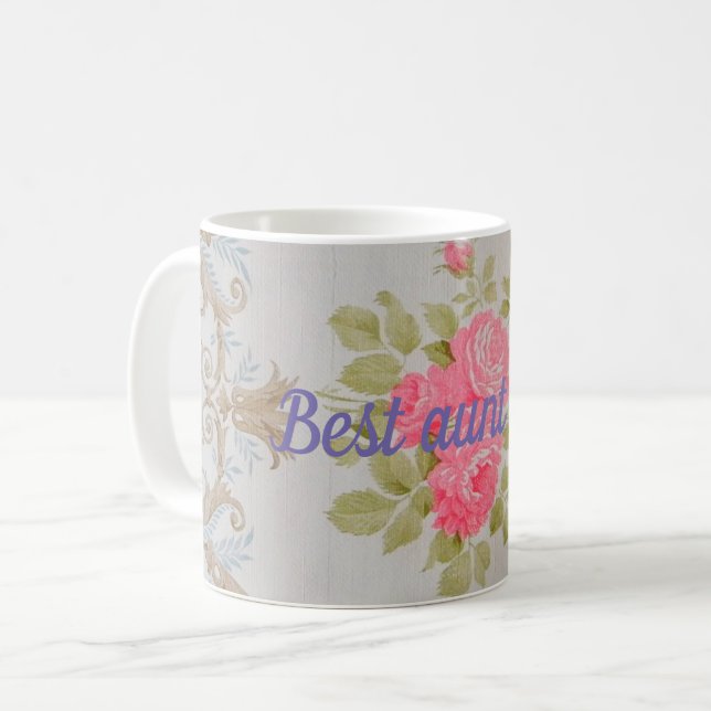 Caneca De Café Melhor tia de sempre (Frente Esquerda)