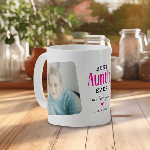 Caneca De Café Melhor TIA de Todos 2 Foto Presente Fofo