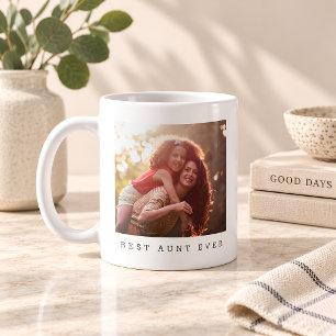 Caneca De Café Melhor Tia de Todos os Tempos Presente Personaliza