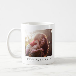 Caneca De Café Melhor Tia de Todos os Tempos Presente Personaliza