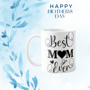 Caneca De Café Melhor Tipografia e Foto Personalizada Moderna da