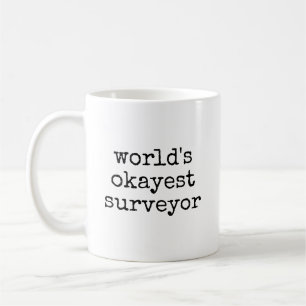 Caneca De Café Melhor Topógrafo do Mundo Pesquisa Engraçada Sobre