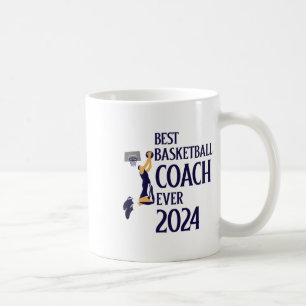 Caneca De Café Melhor Treinador de Basquetebol de Sempre 2024