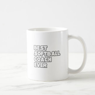Caneca De Café Melhor treinador de softball nunca
