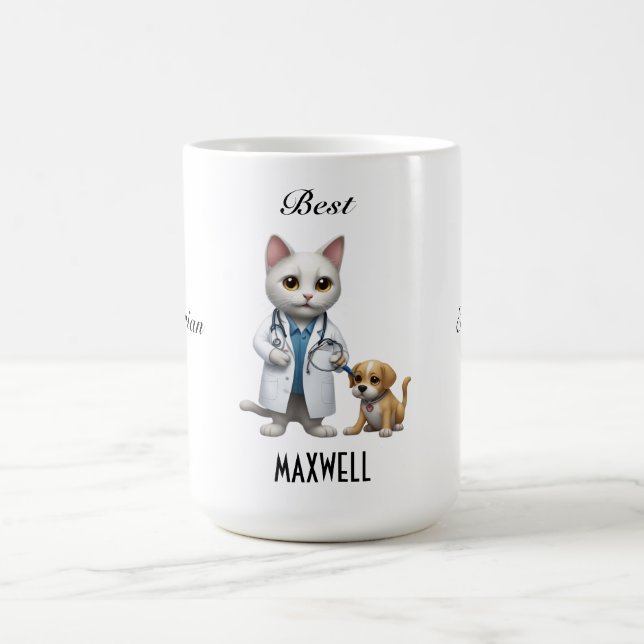Caneca De Café Melhor Veterinário Ever Mug (Centro)