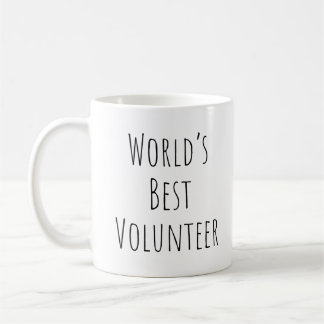 Caneca De Café Melhor Voluntário do Mundo