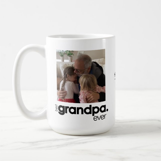 Caneca De Café Melhor Vovô De Mug Fotográfico Já Grande (Esquerda)