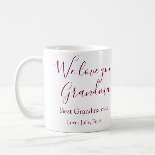 Caneca De Café melhor vovó de vovô dama de foto clássico